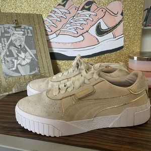 Puma platform suede shoes